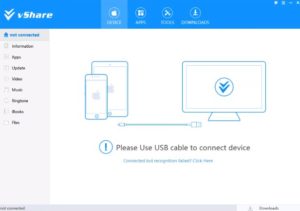 connect iOS device to get vshare