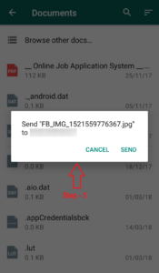 How to send HD photo in Whatsapp Step - 5