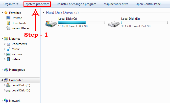 System-Properties-Step-1